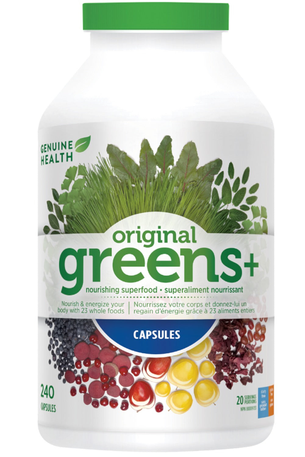 GENUINE HEALTH Greens+ (Original - 240 Caps)